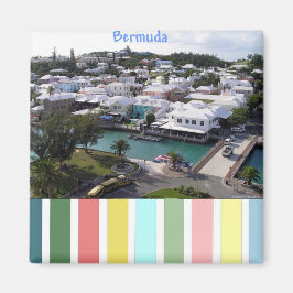 Tropical Färg of Bermuda Magnet