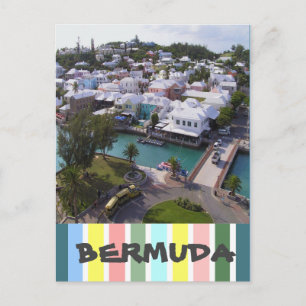 Tropical Färg of Bermuda Vykort