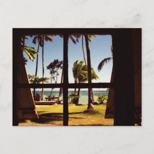 Tropical Fiji Beach Scene pccna Vykort