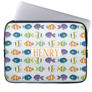 Tropical Fish Neoprene Laptop sleeve 13 in