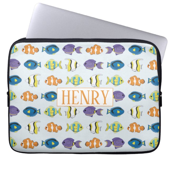 Tropical Fish Neoprene Laptop sleeve 13 in (Framsidan)