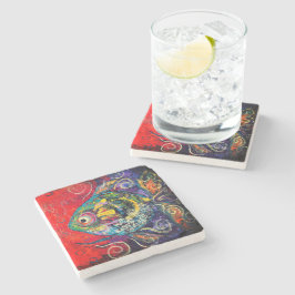 Tropical Fish Stone Coaster Stenunderlägg