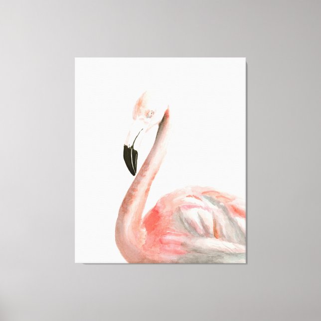Tropical Flamingo Bird Canvastryck (Framsida)