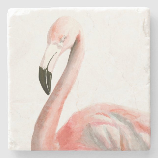 Tropical Flamingo Bird Stenunderlägg (Framsidan)