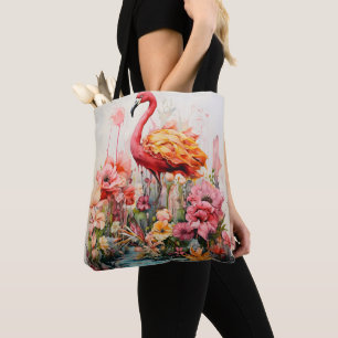 Tropical Flamingo Fantasy Paradise Bloom Tygkasse