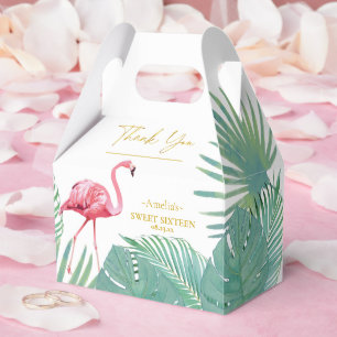 Tropical Flamingo Handflatan Sweet 16 ID922 Presentaskar