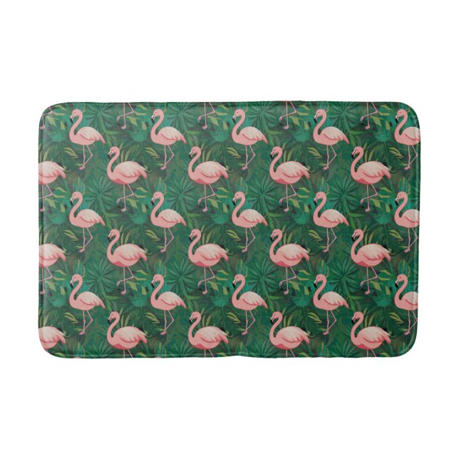 Tropical Flamingo Pattern Badrumsmatta (Framsidan)
