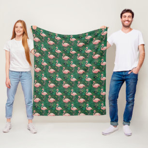 Tropical Flamingo Pattern Fleecefilt