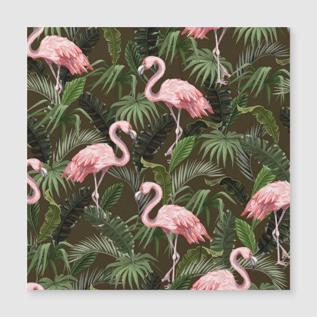Tropical Flamingo Pattern: Vintage Löv (Framsida)