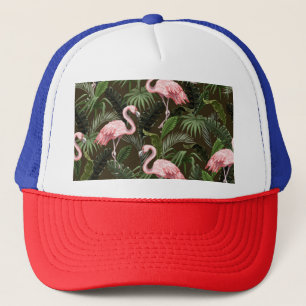 Tropical Flamingo Pattern: Vintage Löv Keps