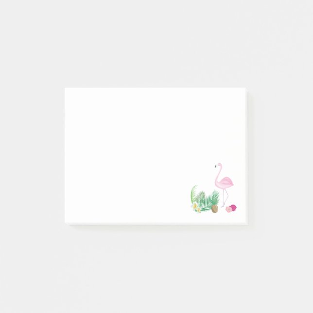 Tropical Flamingo Post-it Notes (Framsida)
