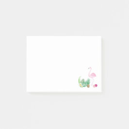 Tropical Flamingo Post-it Notes Block