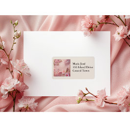 Tropical Flamingo Quinceañera, custom Adressetikett