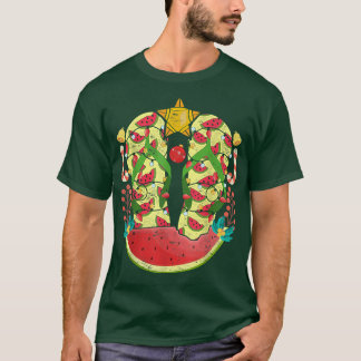 Tropical Flinflip flops Watermelon Julafton Ljus C T Shirt