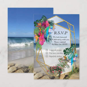 Tropical Flora Paradise Beach Scenery OSA kort