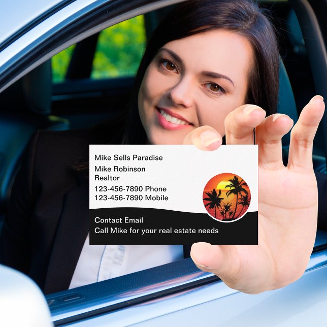 Tropical Florida Hawaii Real Gods Affärskort Visitkort (Skapare uppladdad)