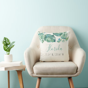 Tropical Florida Living Room Karta Coordinates Kudde