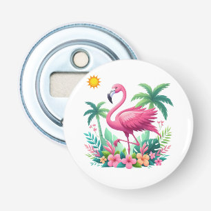 Tropical/Florida rosa flamingo Flasköppnare