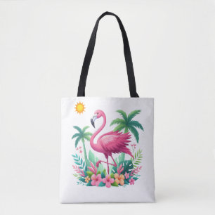 Tropical/Florida rosa flamingo Tygkasse