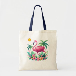Tropical/Florida rosa flamingo Tygkasse