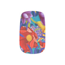 Tropical Flower Garden Minx Nagelband
