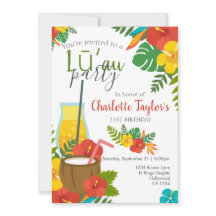 Tropical Flower Luau Party