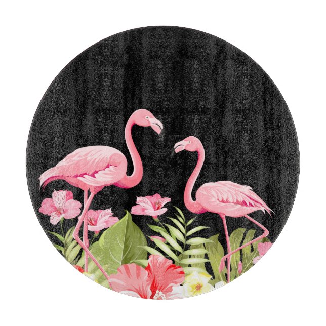 Tropical Flowers And Flamingos (Framsidan)