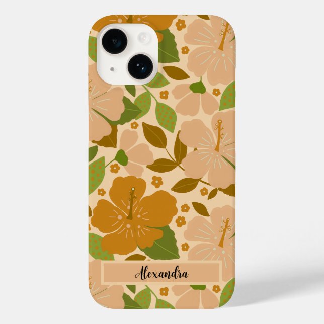 Tropical Flowers Personlig Fodral-Mate iPhon (Baksida)