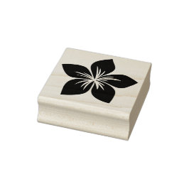 Tropical Frangipani eller Plumeria Flower Hawaii Stämpel