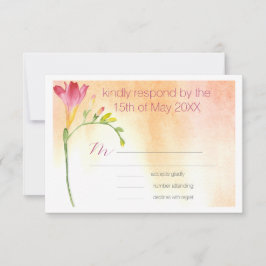 Tropical Freesia Boho Bröllop OSA Kort