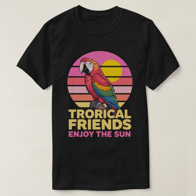 Tropical Friends cirkel T-shirt (Design framsida)