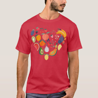 Tropical Fruit Älskare Vegan Vegetarian Health 141 T Shirt