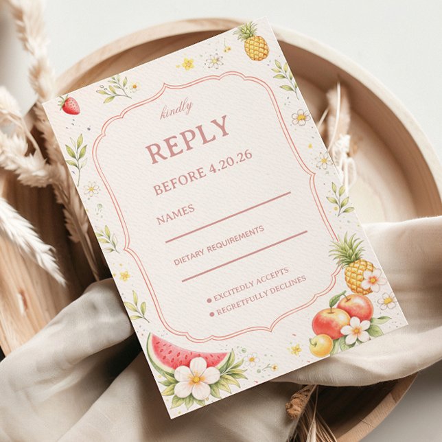 Tropical Fruit Floral Response OSA Kort (Skapare uppladdad)