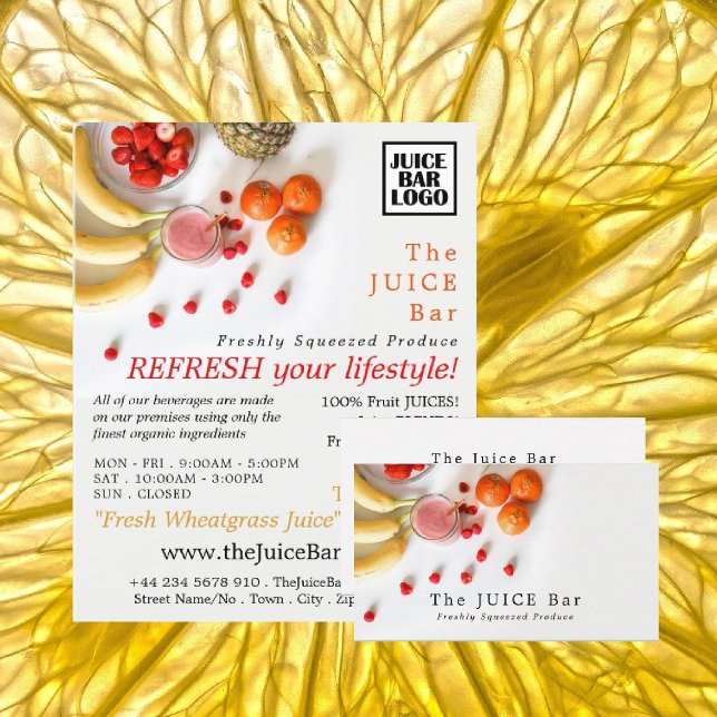 Tropical Fruit, Juice Pub Advertising Reklamblad (Skapare uppladdad)