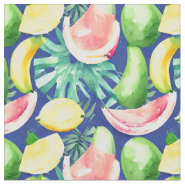 Tropical Fruit Mönster Fabric Tyg