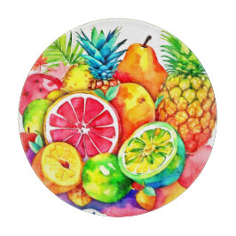 Tropical Fruit Tecknad Art