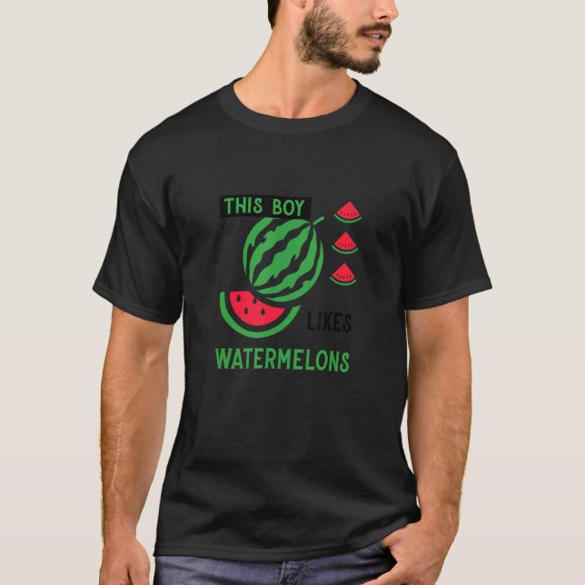 Tropical Fruits Melon Watermelons Summer T Shirt (Framsida)
