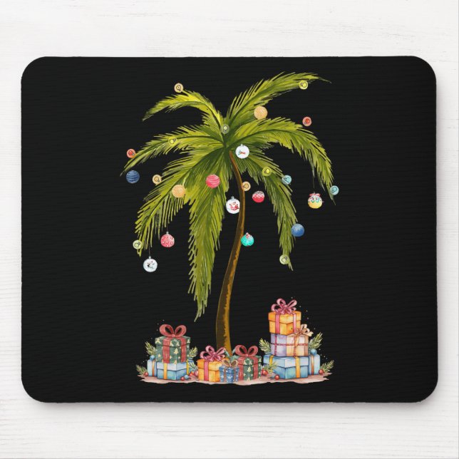 Tropical Funny (Jul Handflatan Träd Light Hawaiian Musmatta (Framsidan)