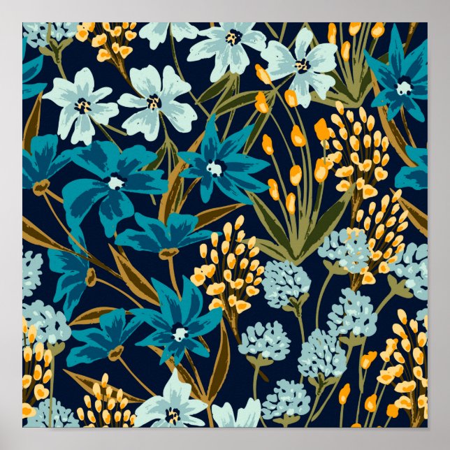 Tropical Garden Flowers Poster (Framsidan)