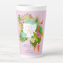 Tropical Garden Monogram Rosa