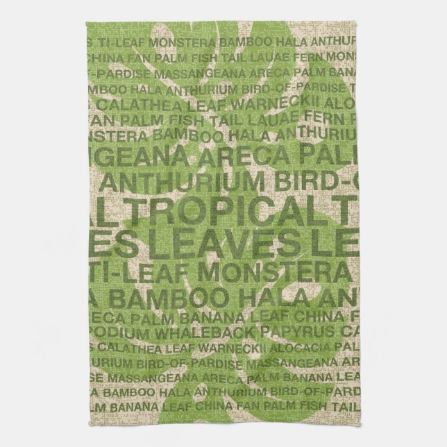 Tropical Garden Wall Hanging och Kökshandduk (Vertikal)