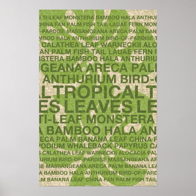 Tropical Garden Wall Hanging Poster (Framsidan)