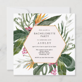Tropical Getaway Bachelorette Party-inbjudan Inbjudningar