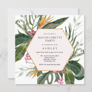 Tropical Getaway Bachelorette Party-inbjudan Inbjudningar