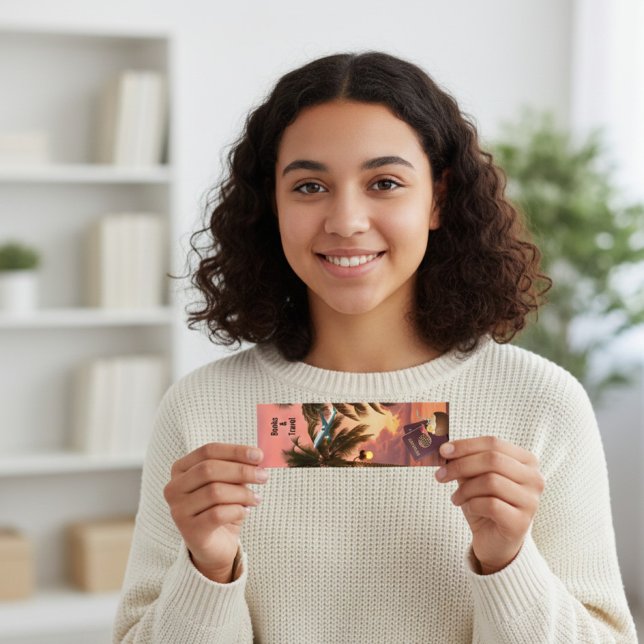 Tropical Getaway Bookmark Mini Visitkort (Skapare uppladdad)