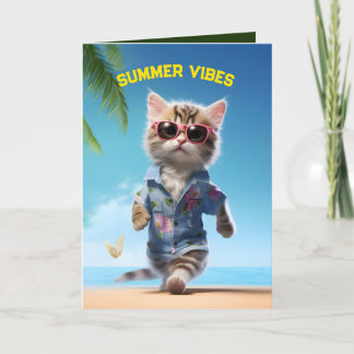 Tropical Getaway Kitten Tack Kort