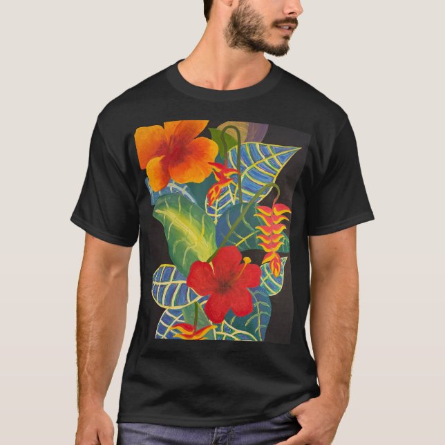 Tropical Ginger Flower T-Shirt @3dudes1life (Framsida)