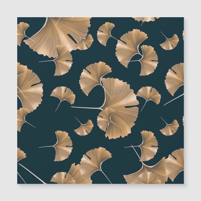 Tropical ginko handflatan löv, Hawaiian mönster. (Framsida)