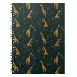 Tropical Giraffe Hangout Anteckningsbok