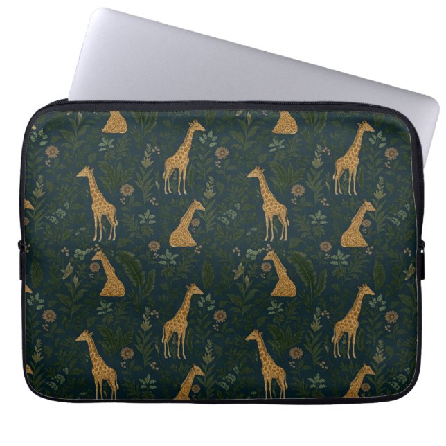 Tropical Giraffe Hangout Laptop Fodral (Framsidan)